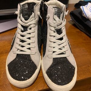 Lightly worn Vintage Havana Dormy Glitter Star Studded High Top Sneakers 8.5